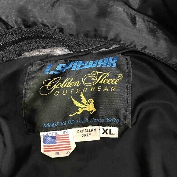 I.Spiewak Golden Fleece Mens Bomber Jacket Blue XL - Picture 5 of 9
